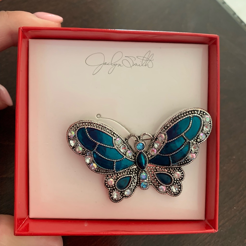Jaclyn Smith Butterfly Brooch Nwt 50$